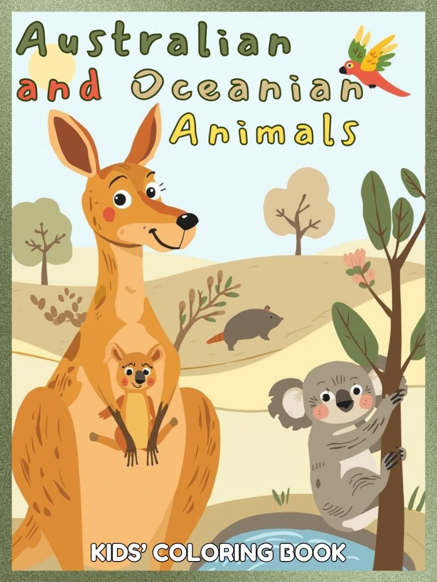 Australian & Oceanian Animals Coloring Book (Printable PDF)