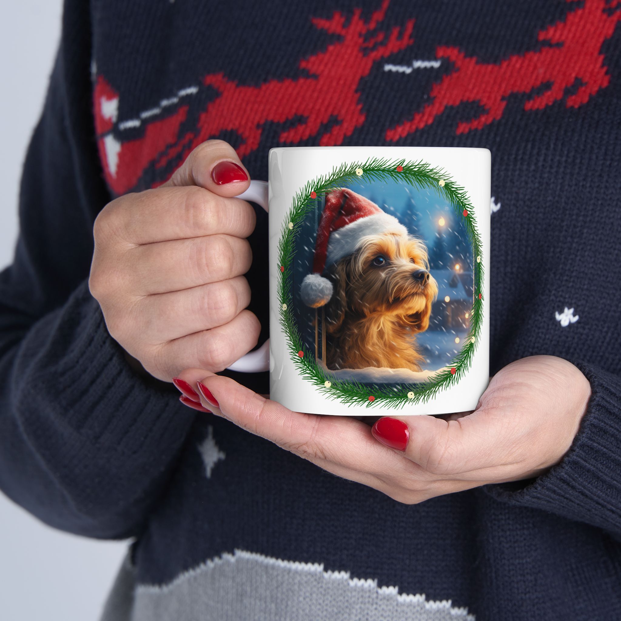 Christmas Terrier Mug Christmas Terrier Mug