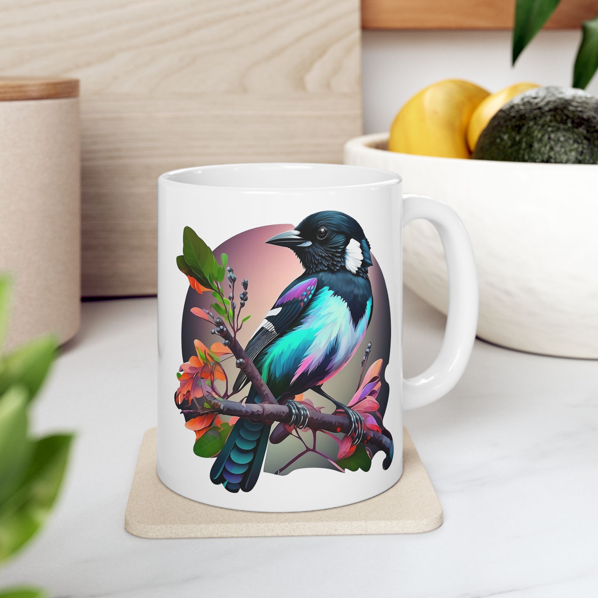 Magpie Wise and Inspirational Saying Mug Magpie Wise and Inspirational Saying Mug