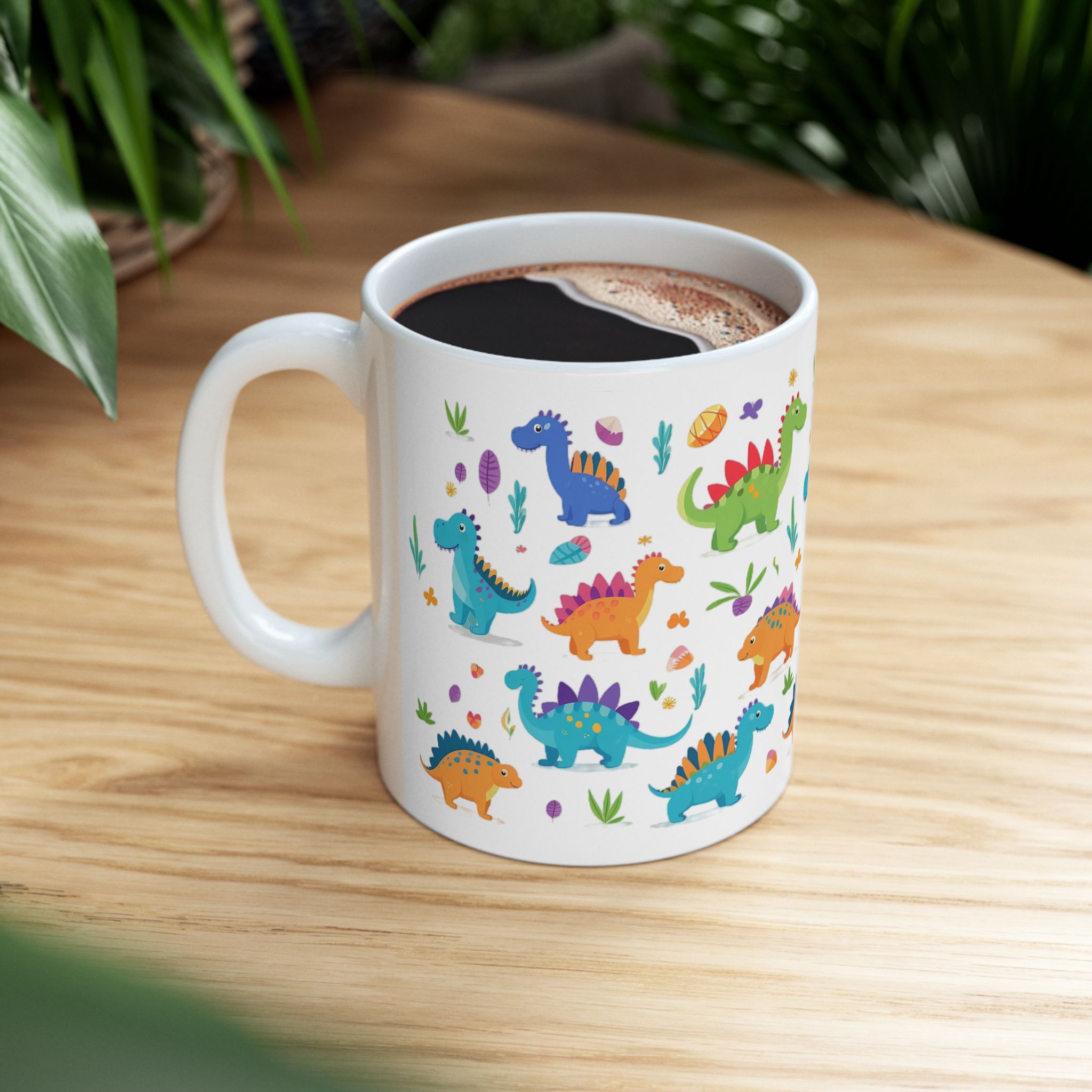 Cute Colorful Dinosaurs Mug Cute Colorful Dinosaurs Mug
