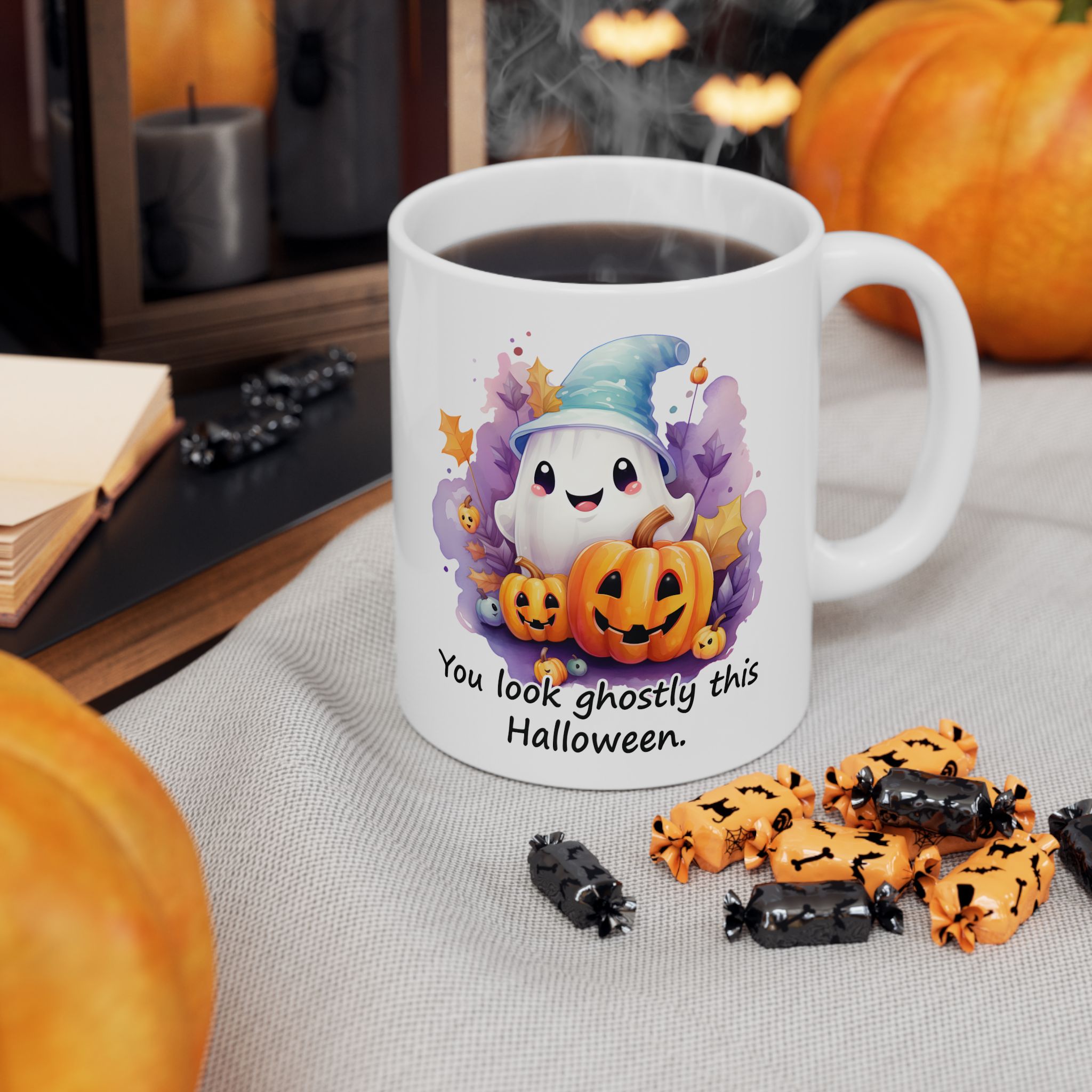 Cute Halloween Ghost Mug Cute Halloween Ghost Mug