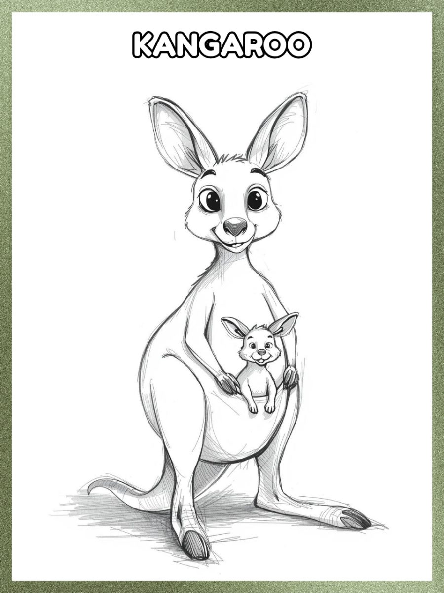 Australian & Oceanian Animals Coloring Book (Printable PDF)