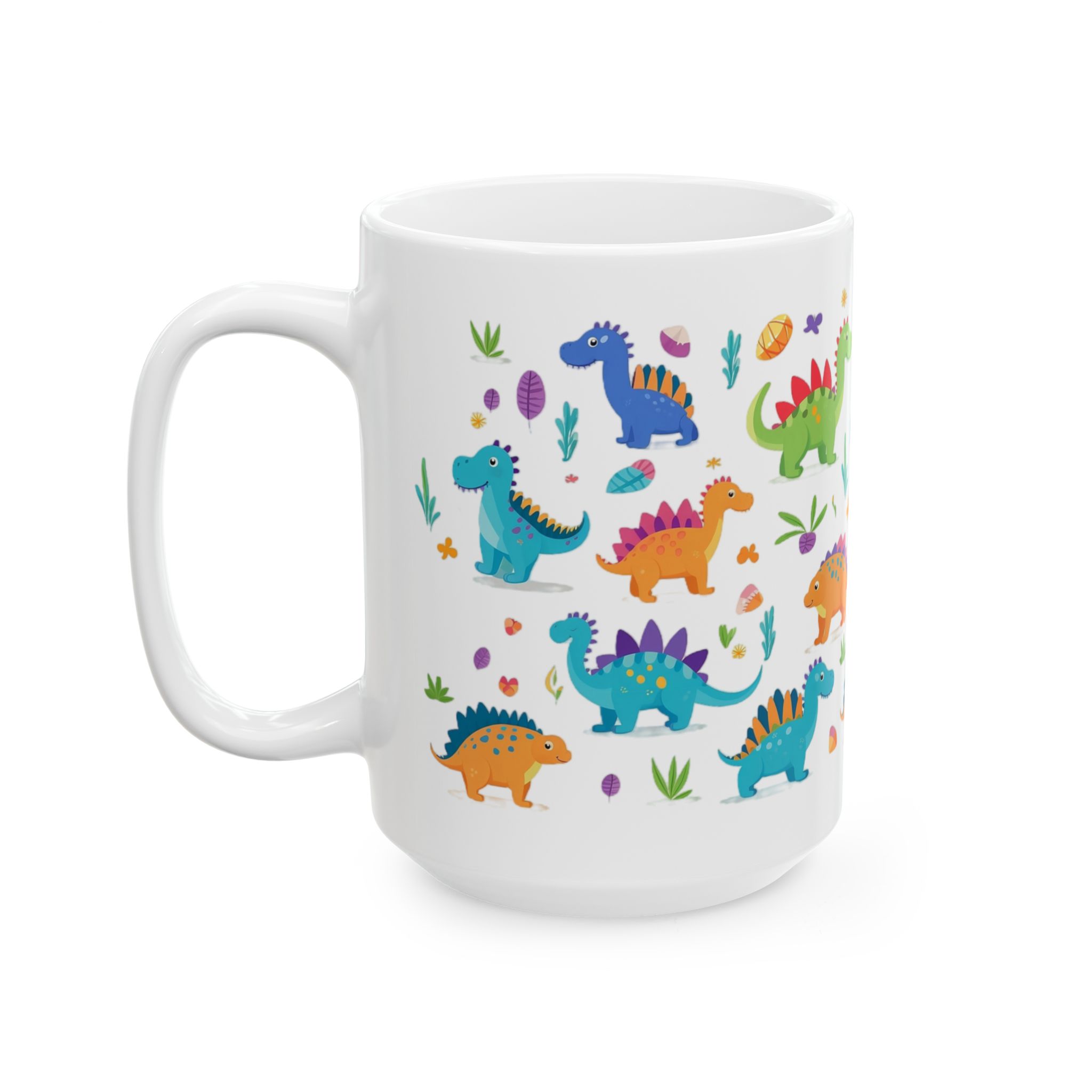 Cute Colorful Dinosaurs Mug Cute Colorful Dinosaurs Mug