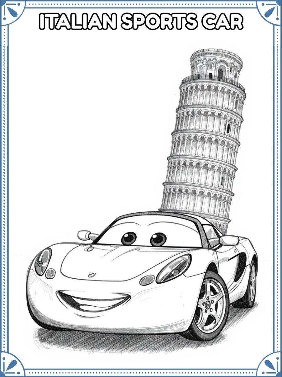 Cars Around the World Coloring Book (Printable PDF) Cars Around the World Coloring Book (Printable PDF)