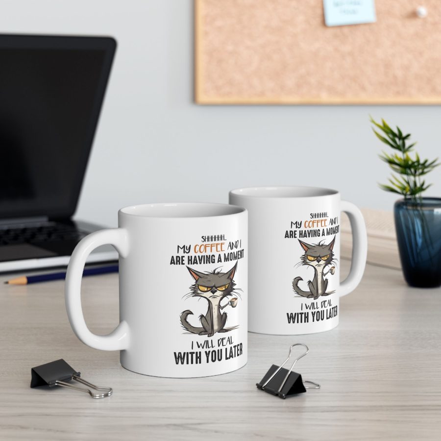 Funny Cat Drinking Coffe Mug Funny Cat Drinking Coffe Mug