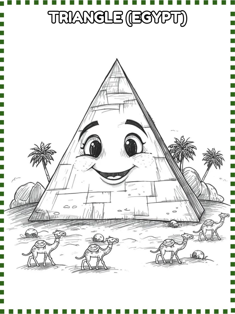 Shapes Around the World Coloring Book (Printable PDF) Shapes Around the World Coloring Book (Printable PDF)