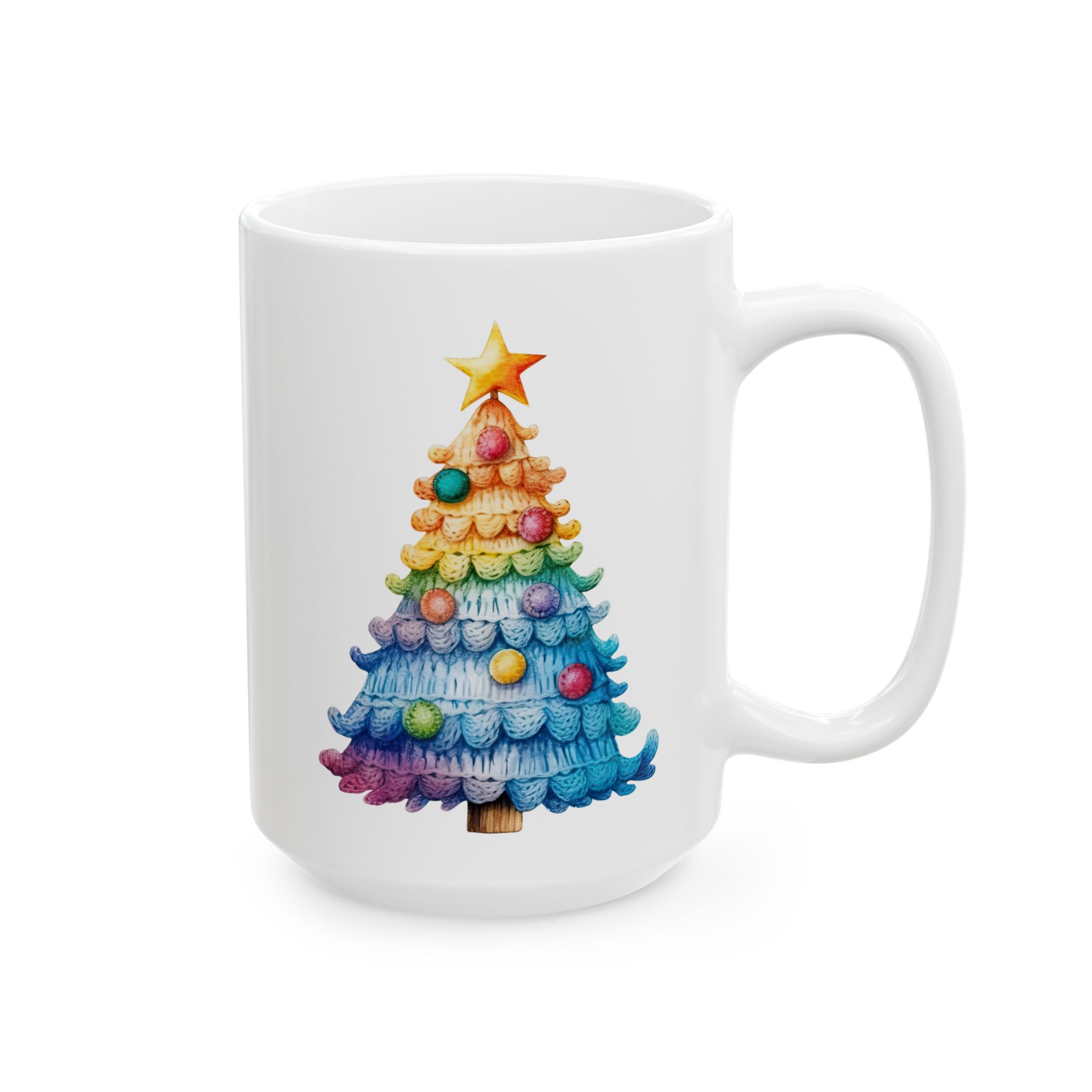 Cute Colorful Christmas Tree Mug Cute Colorful Christmas Tree Mug