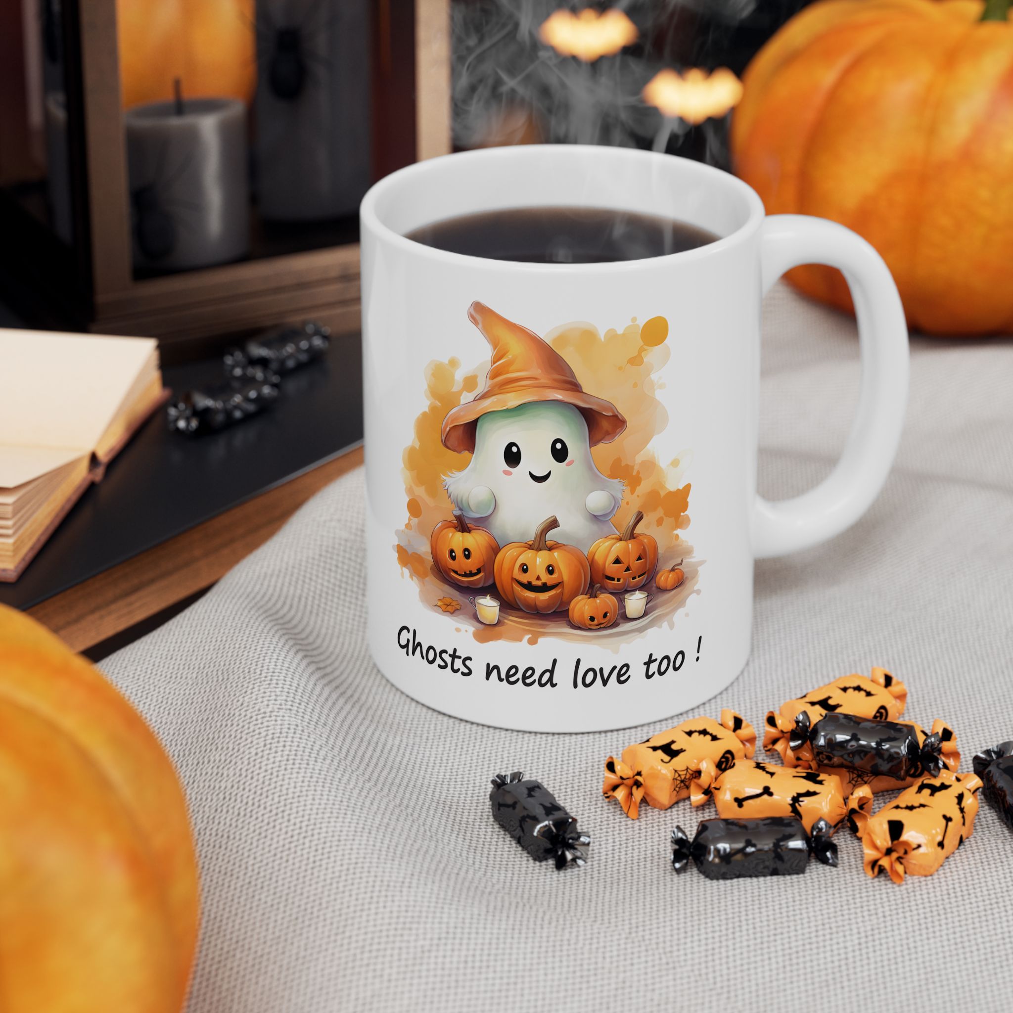 Cute Halloween Ghost Mug Cute Halloween Ghost Mug